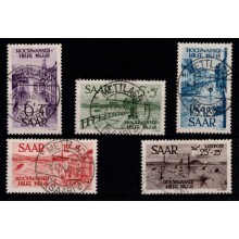 1948 SAAR - AFA 256-60 - Komplet sæt - Stemplet